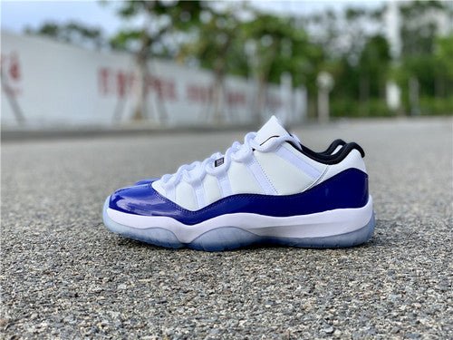 AIR JORDAN 11 LOW PURPLE CONCORD WHITE/BLACK-CONCORD