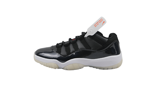 AIR JORDAN 11 RETRO LOW 72-10 BLACK/GYM RED/WHITE/SAIL