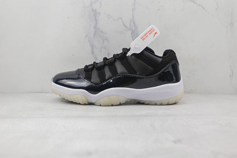 AIR JORDAN 11 RETRO LOW 72-10 BLACK/GYM RED/WHITE/SAIL