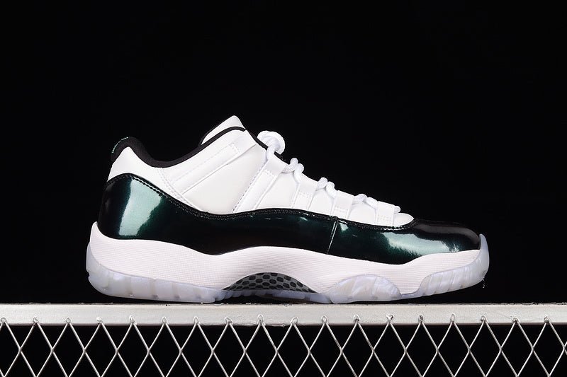 AIR JORDAN 11 RETRO LOW EMERALD WHITE/EMERALD RISE-BLACK