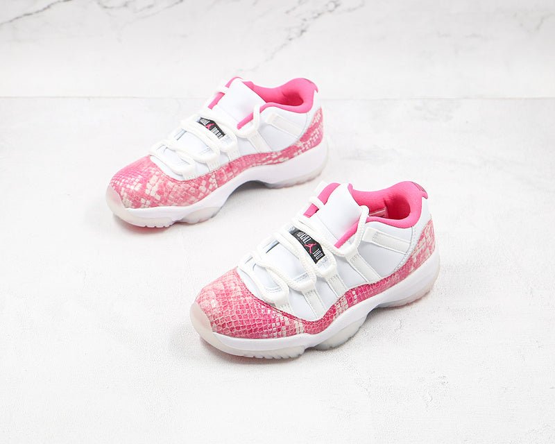 AIR JORDAN 11 RETRO LOW PINK SNAKESKIN WHITE/WATERMELON/BLACK