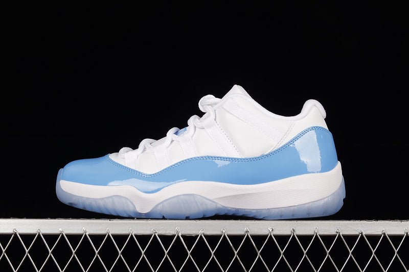 AIR JORDAN 11 RETRO LOW UNC WHITE/WHITE/UNIVERSITY BLUE