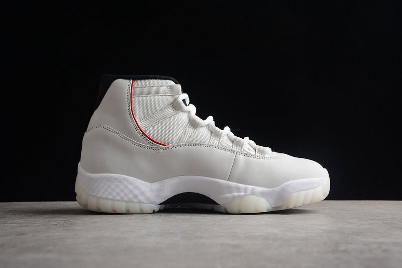 AIR JORDAN 11 RETRO PLATINUM TINT/SAIL-UNIVERSITY RED