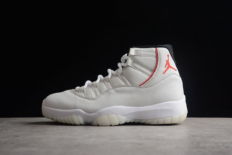 AIR JORDAN 11 RETRO PLATINUM TINT/SAIL-UNIVERSITY RED