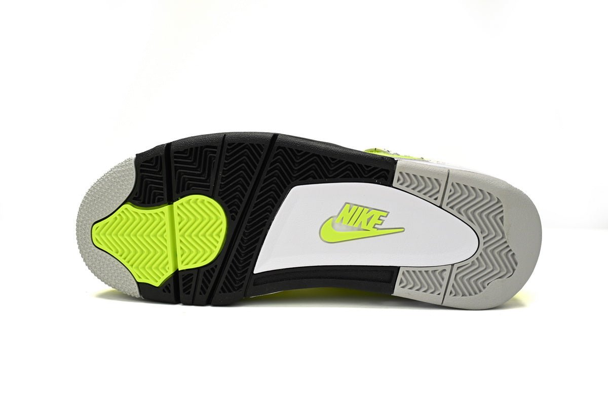 Air jordan 4 Plush Fluorescent Yellow