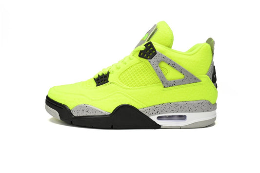 Air jordan 4 Plush Fluorescent Yellow