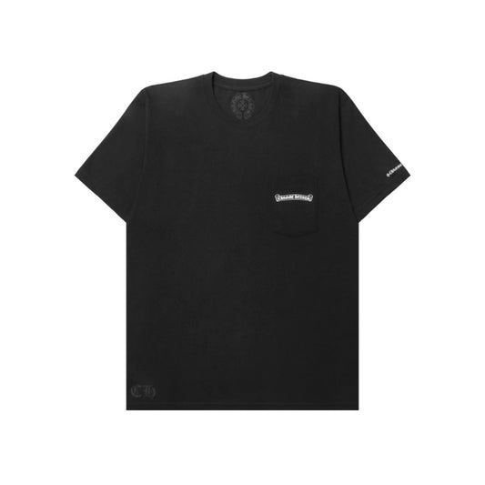 크롬하츠 스크롤 로고 티셔츠 블랙 ⚡국내배송📦