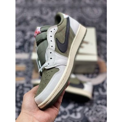 JORDAN 1 LOW x TRAVIS SCOTT MEDIUM OLIVE