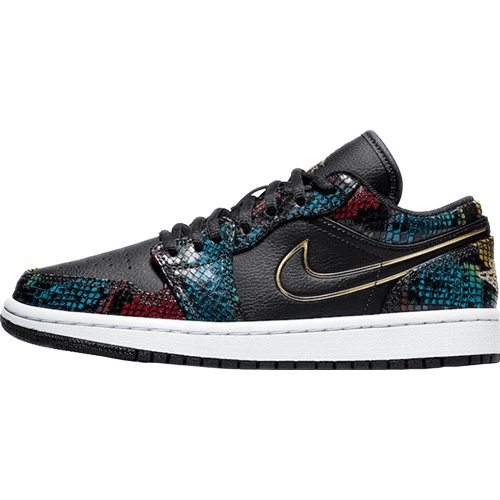 JORDAN 1 LOW x MULTICOLOR SNAKESKIN