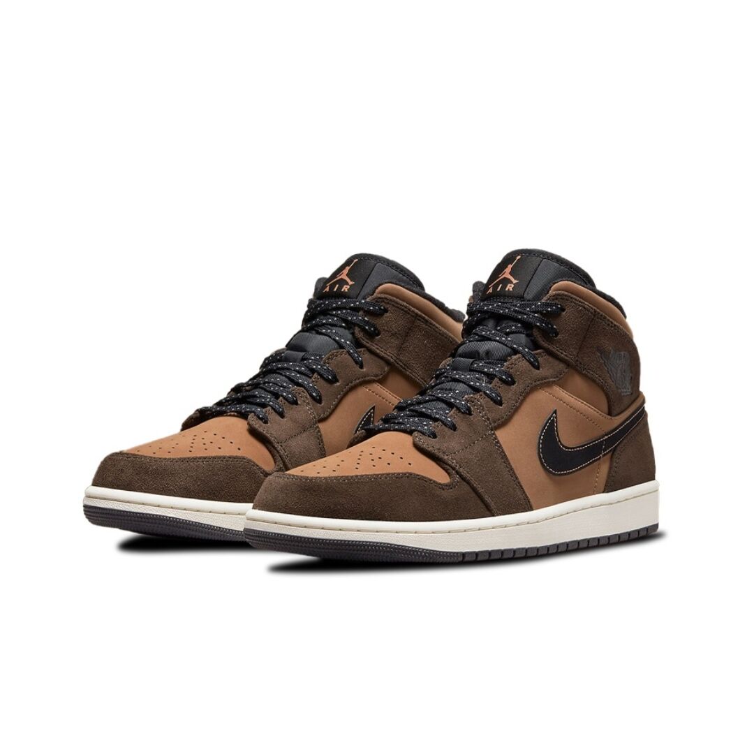 JORDAN 1 MID SE x DARK CHOCOLATE