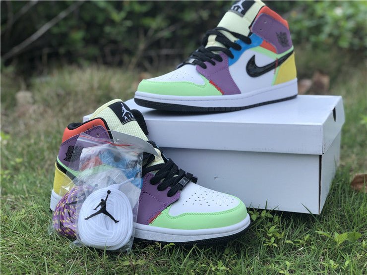 JORDAN 1 MID SE x MULTI-COLOR