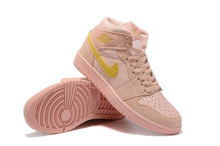 JORDAN 1 MID x CORAL GOLD