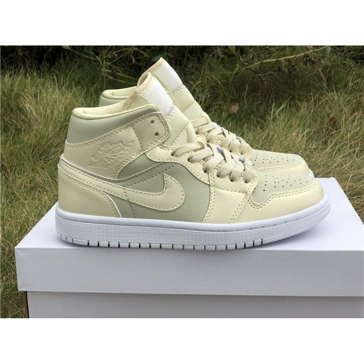 JORDAN 1 MID x GOOSE FEATHER YELLOW