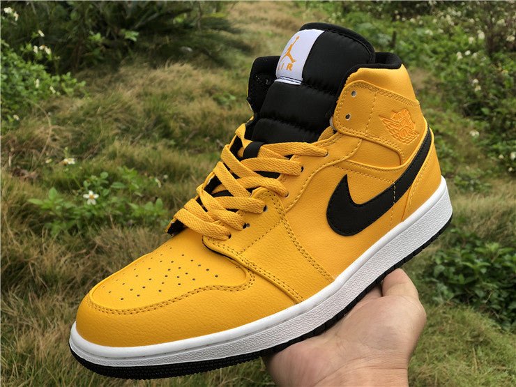 JORDAN 1 MID x UNIVERSITY GOLD BLACK