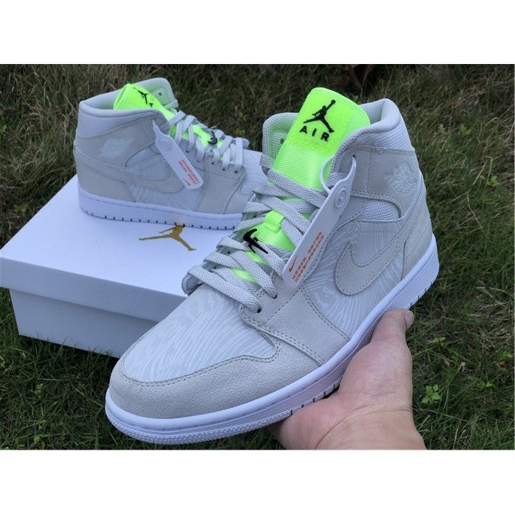 JORDAN 1 MID x VAST GREY GHOST GREEN