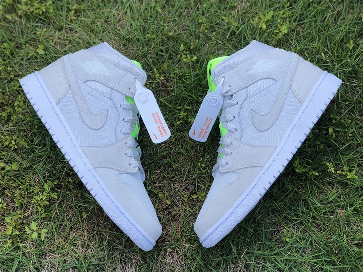 JORDAN 1 MID x VAST GREY GHOST GREEN