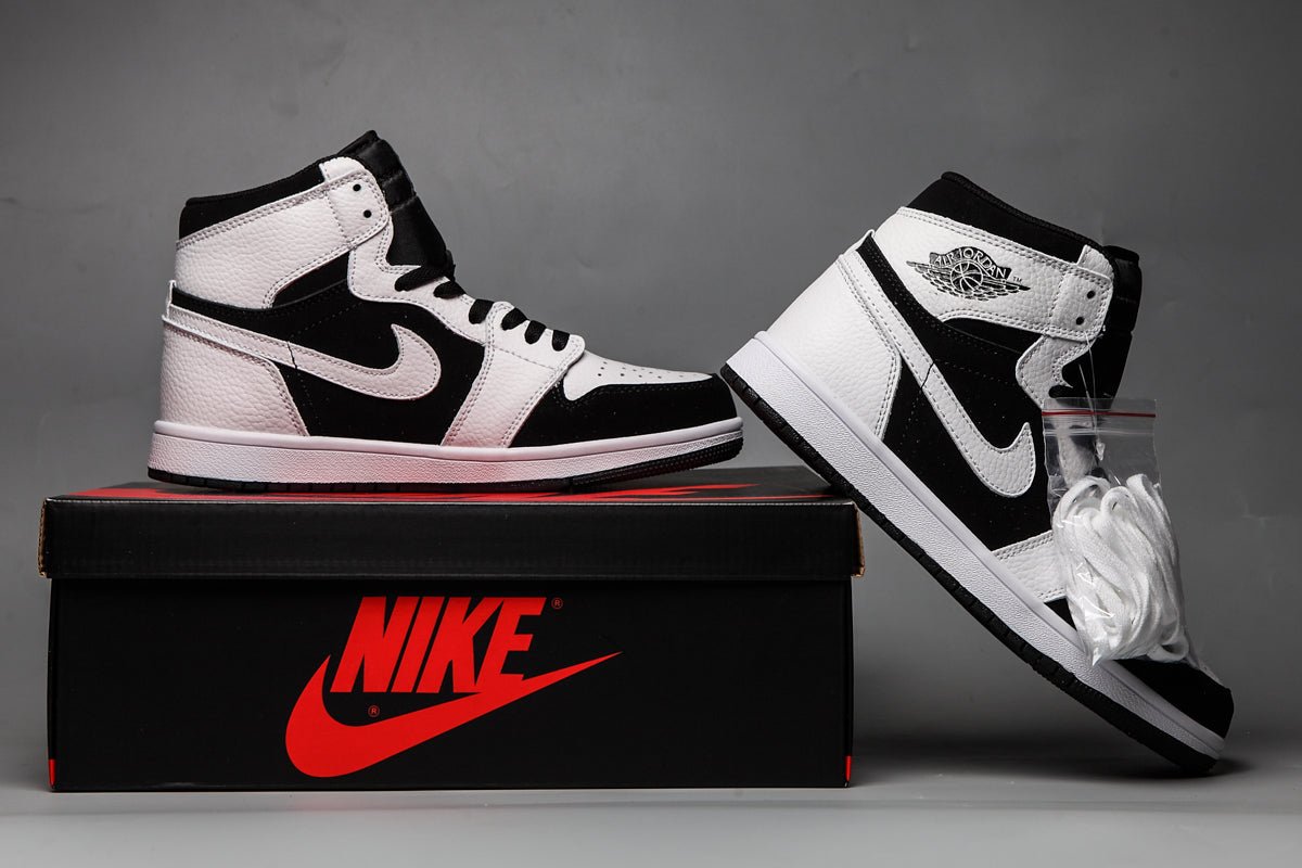 JORDAN 1 MID x WHITE BLACK