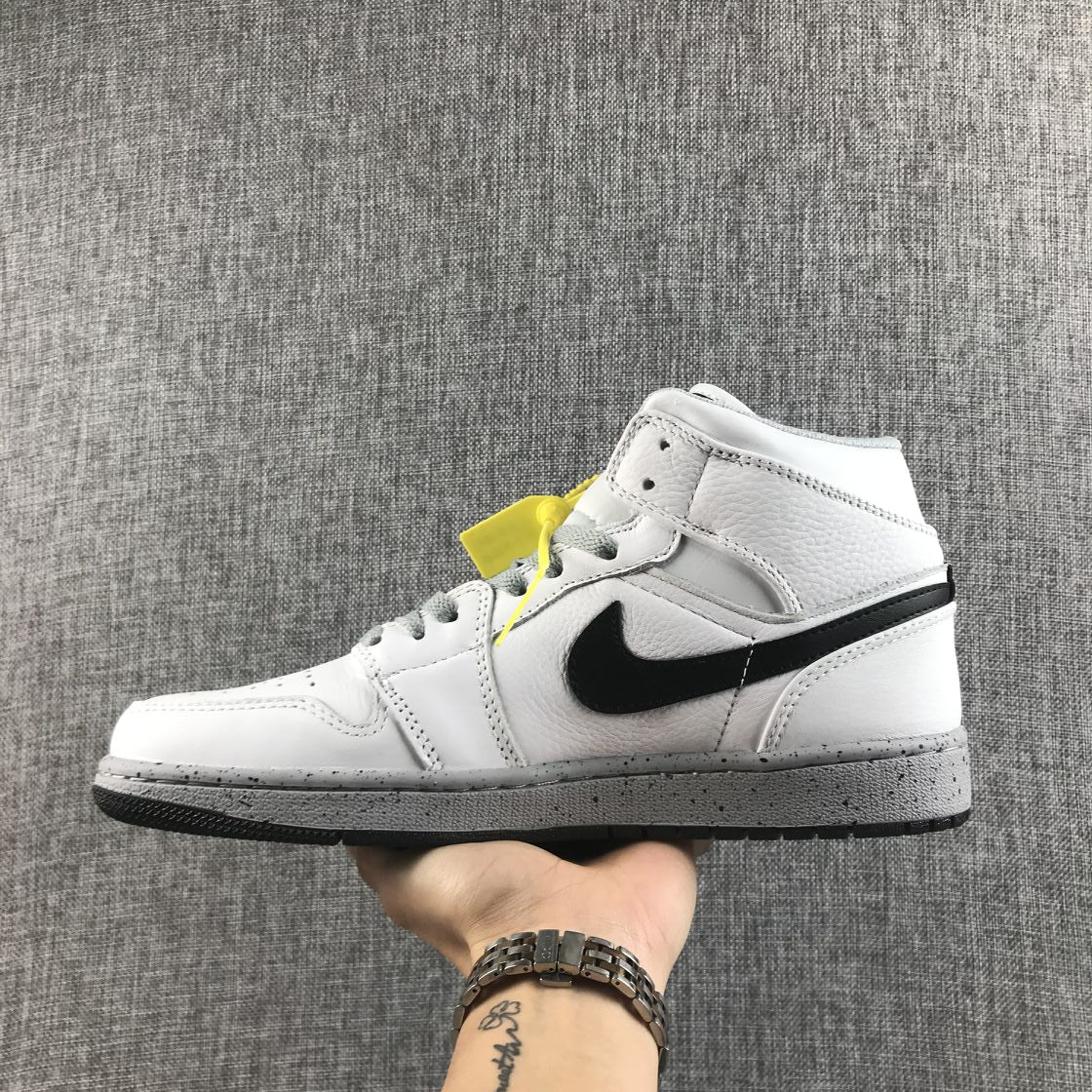 JORDAN 1 MID x WHITE CEMENT