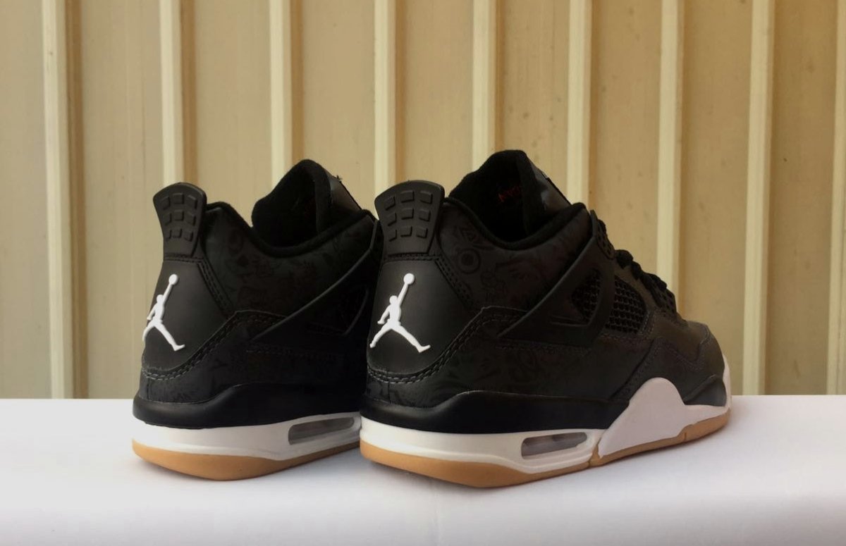 JORDAN 4 x LASER BLACK GUM