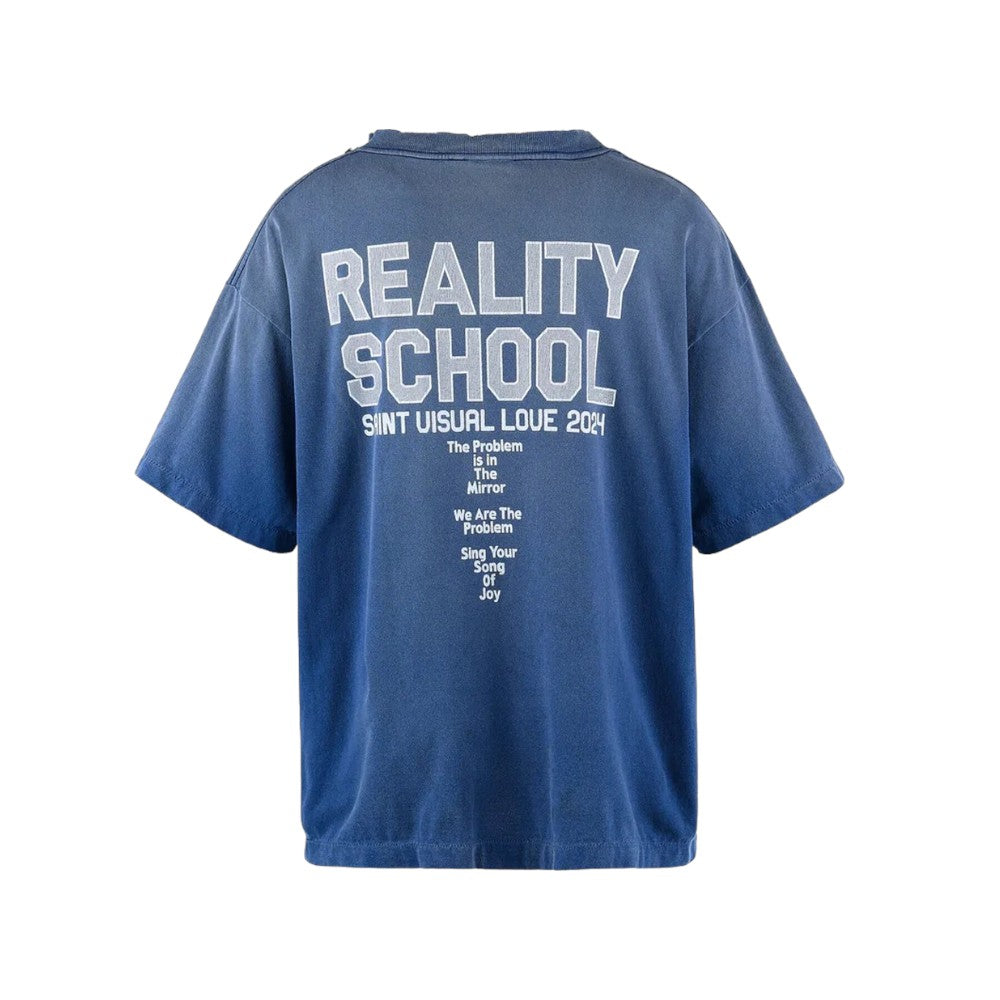 세인트 마이클 리얼리티 스쿨 숏슬리브 티셔츠 네이비
